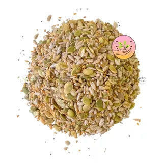 Mix De Sementes Abóbora/girassol/chia/linhaça/gergelim 1kg