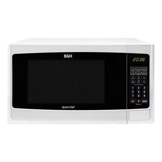 Microondas Grill Bgh Quick Chef B228db9 Blanco 28lts 