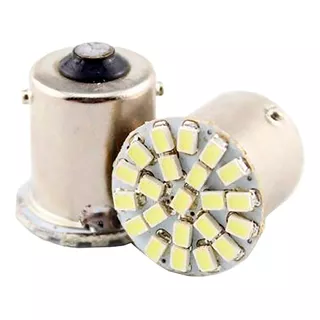 10lampada De Ré Luz Placa 22 Leds Xenon Branca 1 Polo/2polos