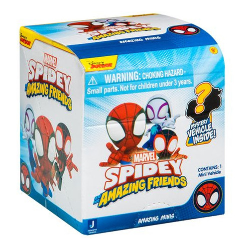 Mini Vehiculos Sorpresa Marvel Spidey Amazing Friends- Lanús Color Rojo