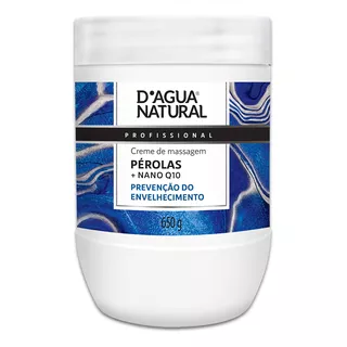 Creme De Massagem Pérolas + Nano Q10 650g Dagua Natural Tipo De Embalagem Pote Fragrância Perola