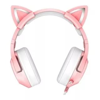 Auriculares Gamer Onikuma K9 C/luz Rgb Micrófono Pink