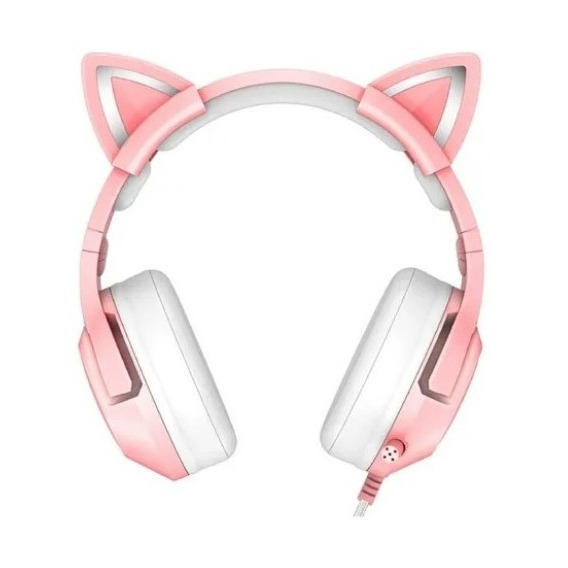 Auriculares Gamer Onikuma K9 C/luz Rgb Micrófono Pink