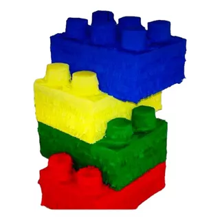 Piñata Lego Bloque Fiestas Cumpleaños Eventos Decoración