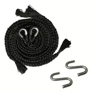Cuerda (soga) Color Negro Más Gachos, Para Hamaca