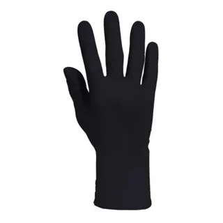 Guantes Descartables Antideslizantes Np Color Negro Talle M De Nitrilo En Pack De 10 X 100 Unidades