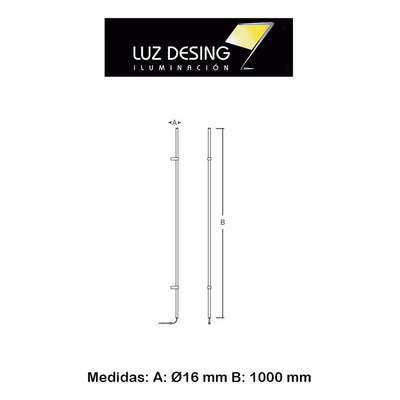 Aplique Lineal Luz Indirecta 10w Vk-seth V 100cm Jabalina