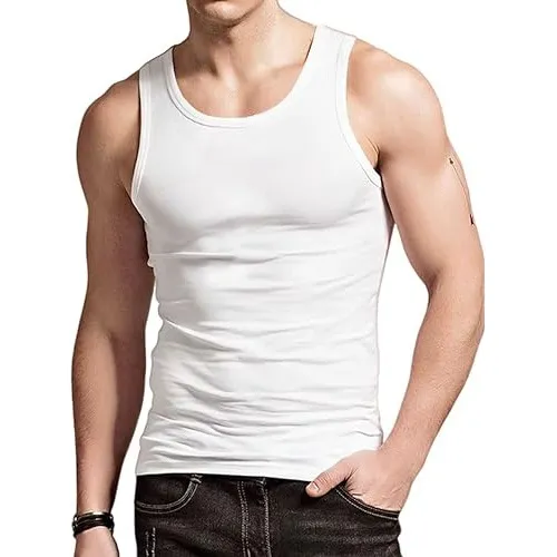 Camiseta blanca sin manga hombre hotsell