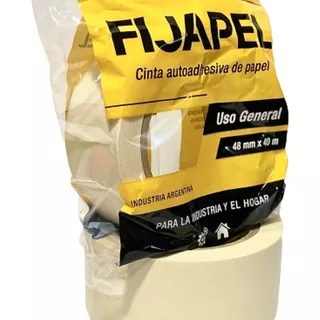 Cinta De Papel 48mm X 40m- Fijapel Rapifix- Caja 18 Rollos- 