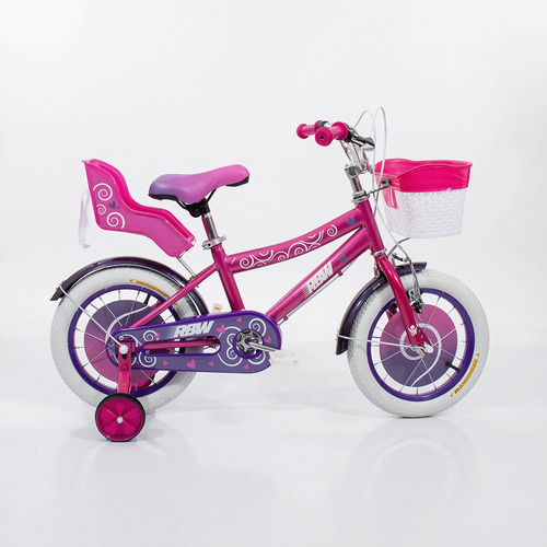 Bicicleta Infantil Rainbow Rodado 14 Rbw Color Blanco