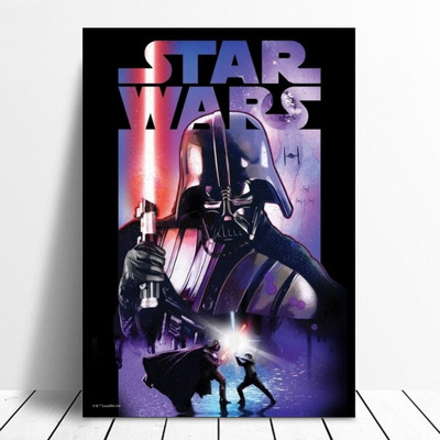 Cuadro Decorativo Artístico Star Wars Darth Vader 28x41cm