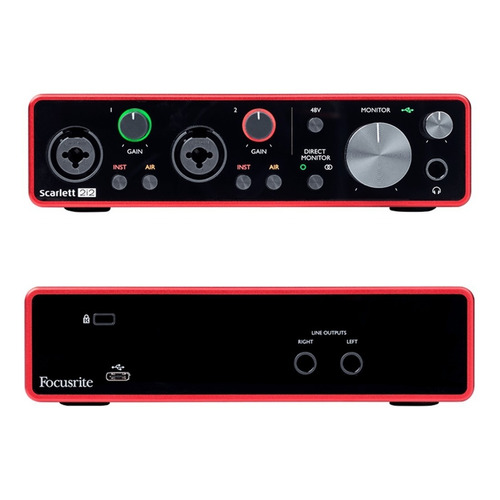 Interfaz De Audio Focusrite, Mod.: Scarlett 2i2 3rd Gen