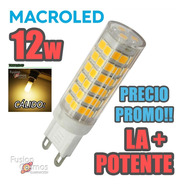 Lámpara Led Bipin G9 12w Macroled Luz Cálida Fría $$ Promo!!