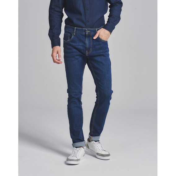 Jean 220, Skinny Fit, Hombre, Denim, Marino, Equus