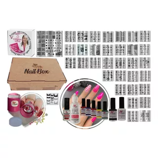 Nail Box Apipila L Bas Placas E Carimbos De Unhas + Curso  