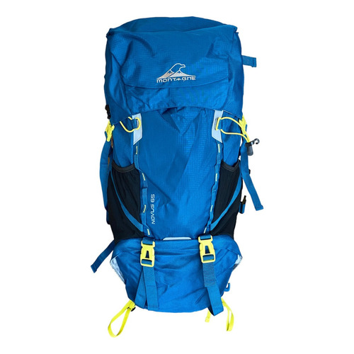 Mochila trekking Montagne Novus color petróleo 65L