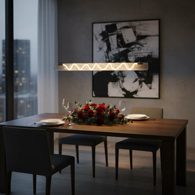 Lampara Colgante Loner 25w Led Dinam Acrilico Blanco Y Negro Blanco