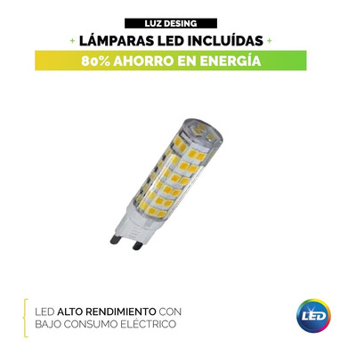 Plafon Media Esfera Cairel Deco Con 6 Led G9 De Regalo