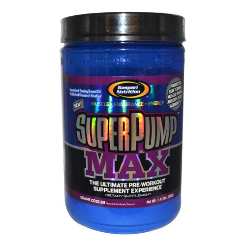 Pre Entreno Gaspari Super Pump Max 40 Servicios Sabor Uva