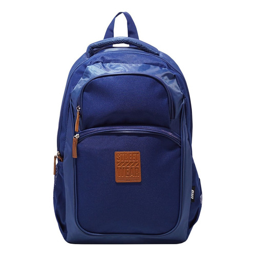 Mochila de Espalda Escolar Urbana Street Wear LSYD 18 pulgadas Color Azul