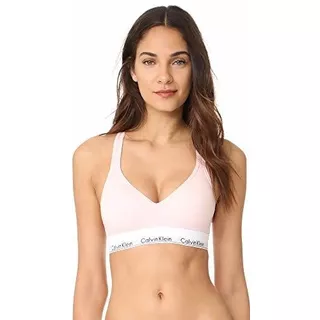 Bralette Con Forro Ligero De Algodon Moderno Para Mujer De 