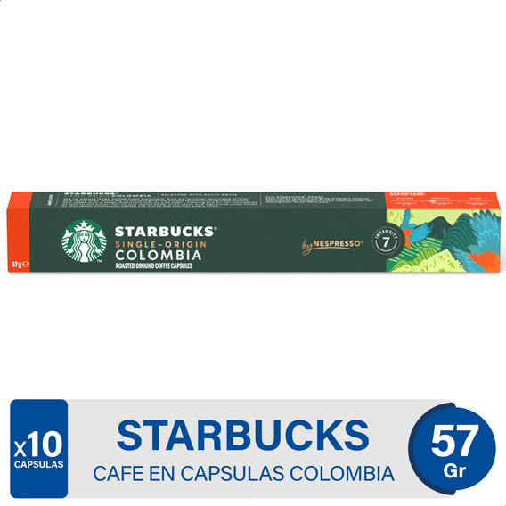 Cápsulas Café Starbucks Nespresso Single Origin Colombia