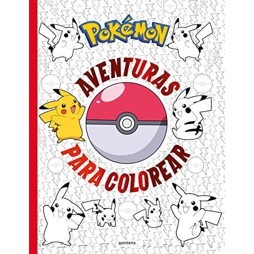 Libro Pokemon. Aventuras Para Colorear