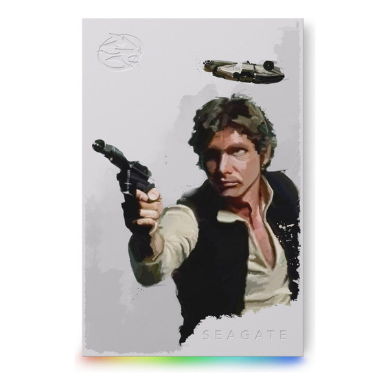 Disco Externo Seagate Firecuda 2tb Edicion Han Solo Starwars Color Gris