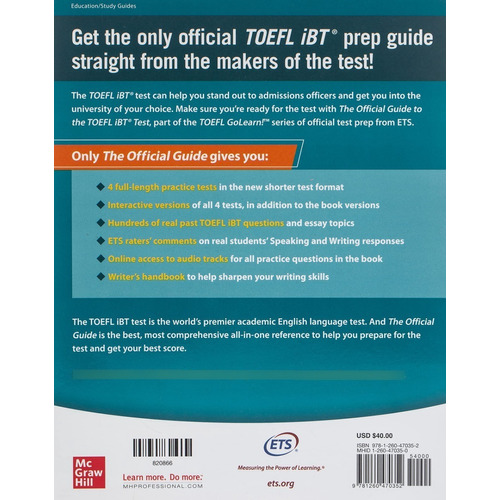Libro Official Guide To The Toefl Ibt Test, Sixth (original)