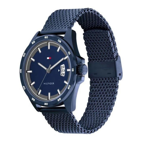 Reloj Tommy Hilfiger Para Hombre De Acero Azul 1791911 Ss