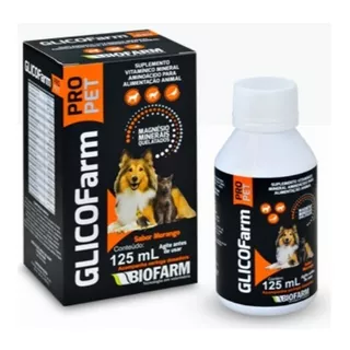 Glicofarm Pet 125ml Suplemento Vitaminico - Biofarm