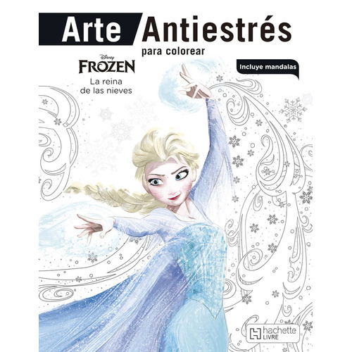 Colorea Frozen Arte Antiestres Libro Disney Mandalas Elsa
