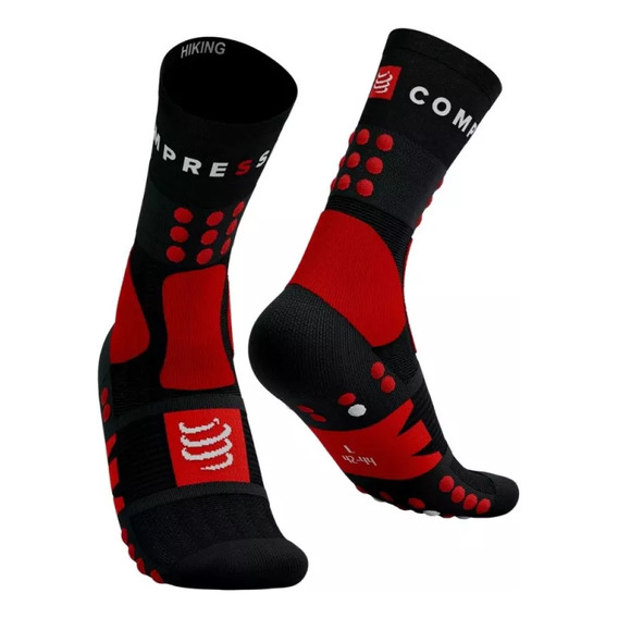 Calcetines Senderismo Compressport Hiking Rojo Scru2019017