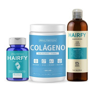 Combo Hairfy Cabello - Vitaminas + Colágeno + Shampoo X1
