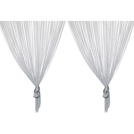 Cortinas De Flecos Adornos Decorativas Fiestas Y Puertas 2pc