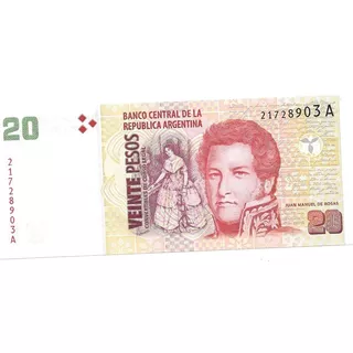 Billete 20 Pesos Convertibles Con Leyenda Sin Circular