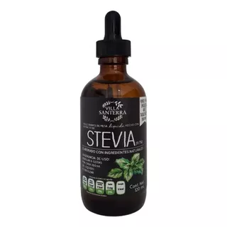 2 Pack 100% Stevia Liquida 120ml Villa Santerra