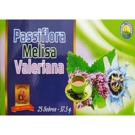  Te Hierba Filtrante Infusión  Pasiflora Melisa Valeriana