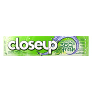 Pasta De Dentes Closeup Proteção 360° Fresh Aloe Fresh  Em Gel 90 G