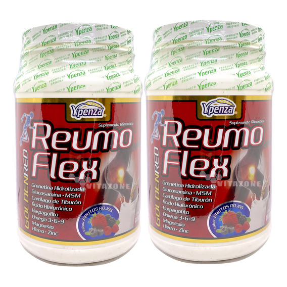 Reumoflex Golden Red Frutos Rojos 1.1 Kg Ypenza 2 Pzs Sabor Frutos Rojo