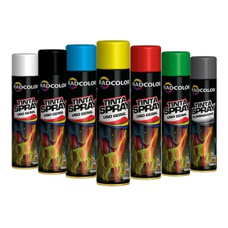 Tinta Spray Todas As Cores Caixa 3 Un Uso Geral E Automotivo