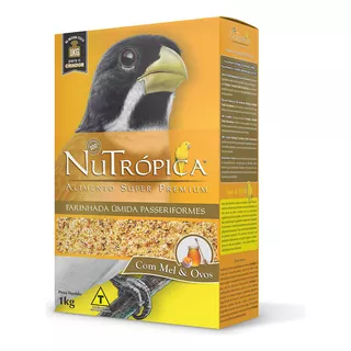Nutrópica Farinhada Ùmida Passeriformes 1kg Coleiro, Curi