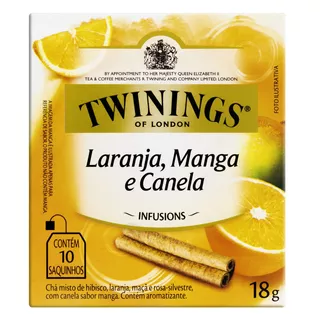 Chá Twinings Laranja, Manga E Canela Em Sachê 18 G 10 U