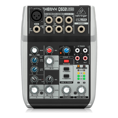 Consola Behringer Q502USB Xenyx de mezcla 220V