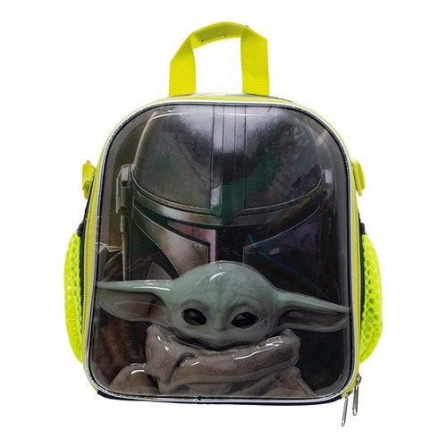Lonchera Escolar Termica Ruz Star Wars Baby Yoda Bassel Color Verde