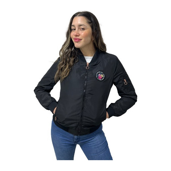 Campera Rompeviento Reversible Bomber Mujer