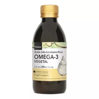 Suplemento Dietario Natier Omega 3 Vegetal X 250ml