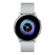 Samsung Galaxy Watch Active (bluetooth) 1.1  Caja 40mm De  Aluminio Plateada, Malla De  Fluoroelastómero Y Bisel  Silver Sm-r500