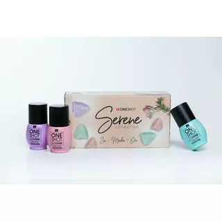 Colección Serene One Shot Gel Semipermanente Uñas 3 Tonos