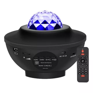 Lampara Proyector De Luces Galaxia Estrellas Bluetooth 